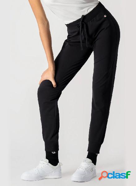 PANTALONE JOGGERS IN COTONE ELASTICIZZATO CON C LOGO