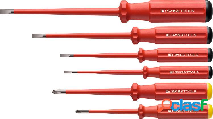 PB SWISS TOOLS - Set di 6 giraviti Slim per elettricisti per