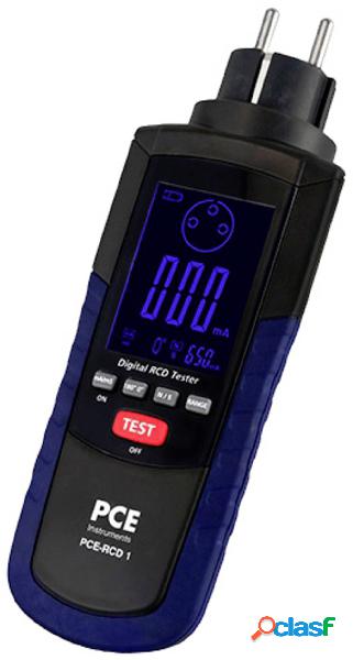PCE Instruments PCE-RCD 1 Tester per installazioni Norma VDE