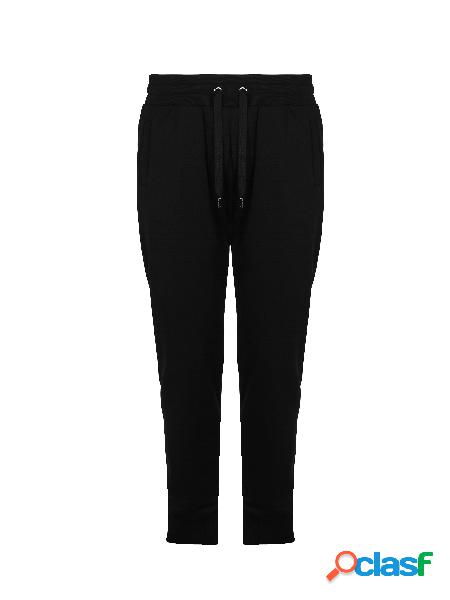 Pantalone jogging jersey con stampa logo