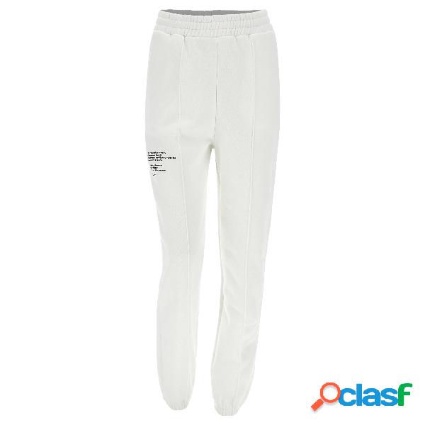 Pantaloni sportivi in felpa garzata con stampa lettering