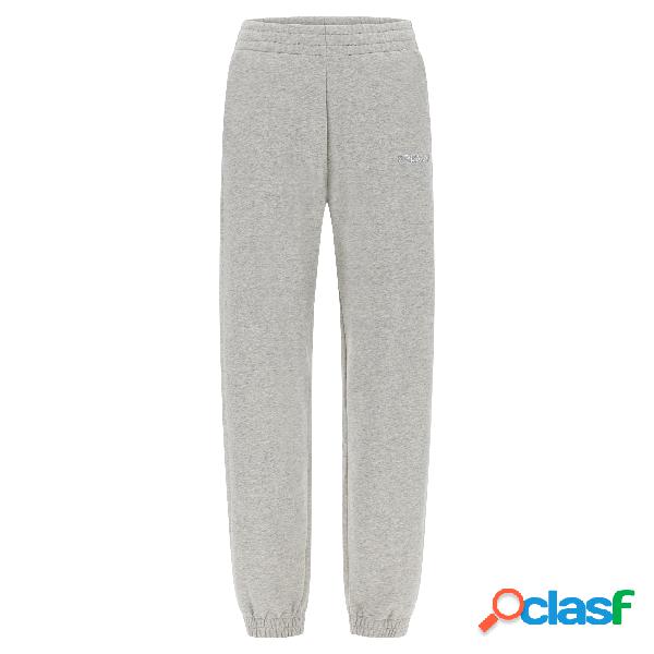 Pantaloni sportivi in felpa garzata grigio mélange