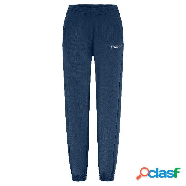 Pantaloni sportivi in felpa garzata tinta in capo