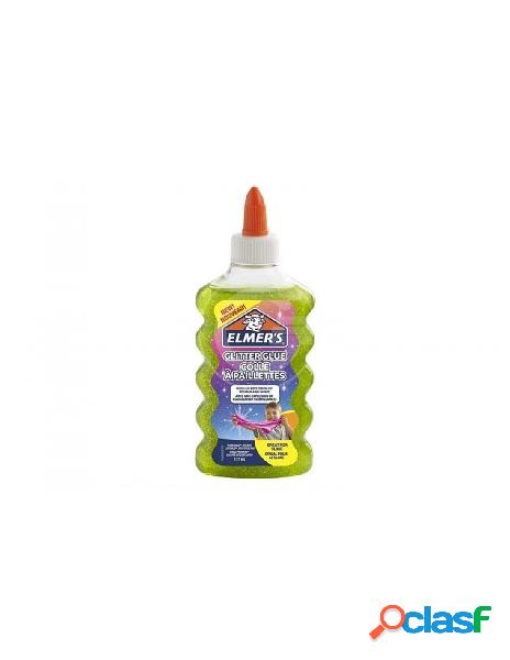 Paper mate - elmers colla liquida glitterata verde 177 ml