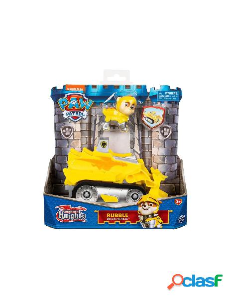 Paw patrol veicolo tematizzato di rubble rescue knights