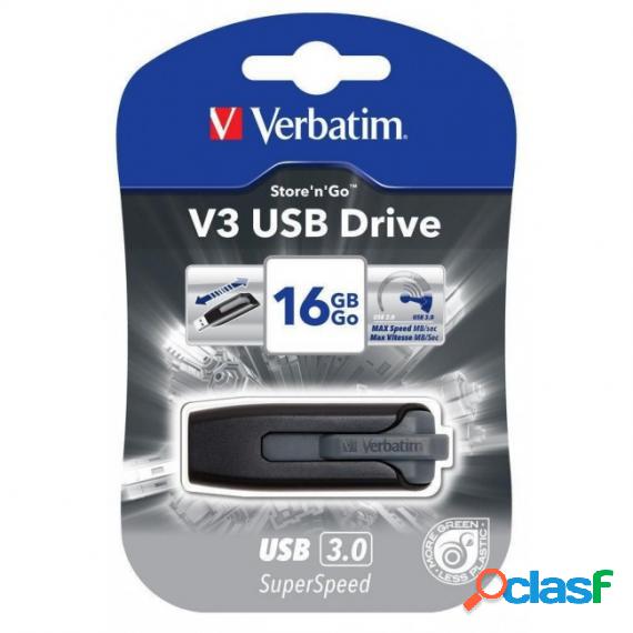 Pendrive 16Gb Usb 3.0 3.1 3.2 V3 Verbatim 49172 Super Speed