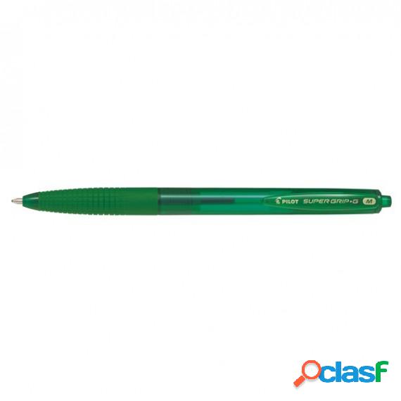 Penna a scatto Supergrip G - punta 1,0mm - verde - Pilot