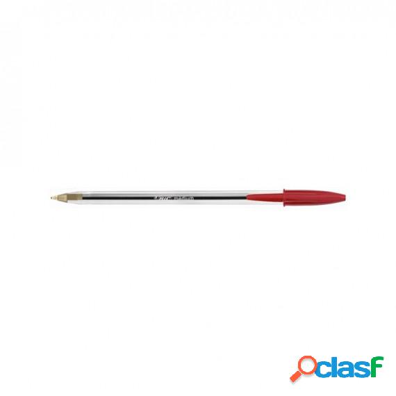 Penna a sfera Cristal - punta media 1,0mm - rosso - Bic -