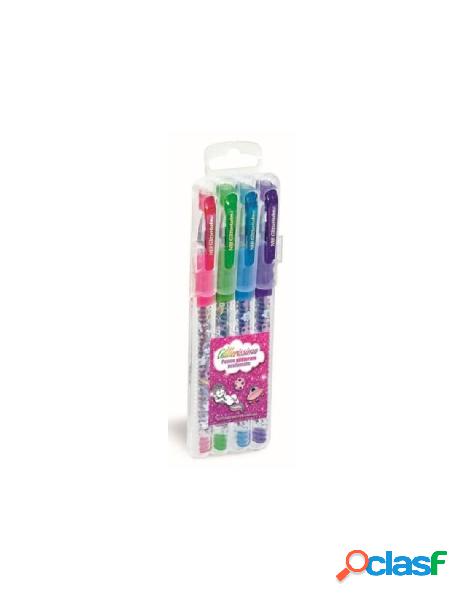 Penna gel glitter set 4 pz.