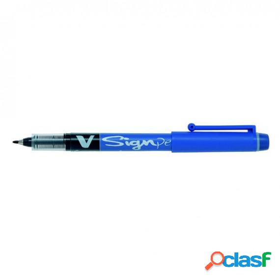 Pennarello V Signpen punta feltro - punta 2 mm - blu - Pilot