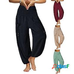 Per donna Pantaloni da yoga Tasche laterali Yoga Fitness