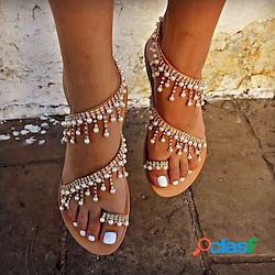 Per donna Sandali Boho Taglie forti Matrimonio Feste Esterno