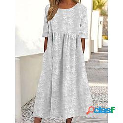 Per donna Vestito casual Vestito bianco Abito estivo