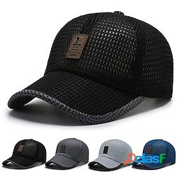 Per uomo Cappellino da baseball Cappello da camionista Nero