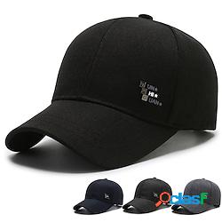 Per uomo Cappellino da baseball Nero Blu marino Poliestere