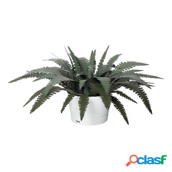 Pianta oggettistica felce grande in metallo, diam.100x50h,