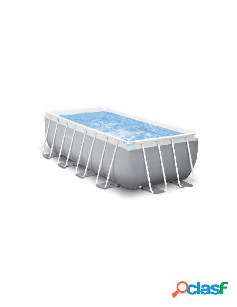Piscina prisma metal frame 400x200x122 cm con pompa filtro