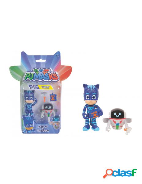 Pj masks - pj masks gattoboy e pj robo con accessori