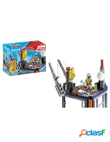 Playmobil - Starter Pack Cantiere Con Montacarichi