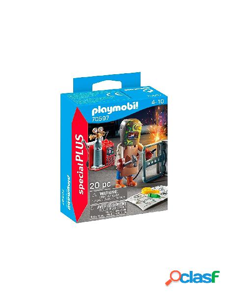 Playmobil - playmobil fabbro con fiamma ossidrica 70597