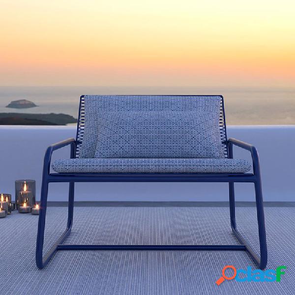 Poltrona da esterno Lolita Blu Navy Poltrona - Sedie da