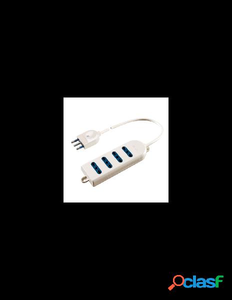 Poly pool - multipresa tavolo poly pool pp0369 1 bianco