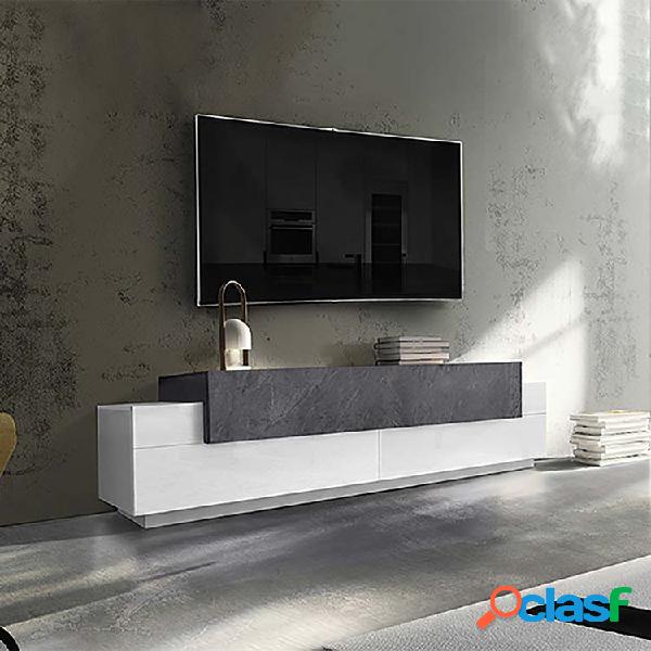 Porta TV Milos 200 Gihome ® bianco ossido