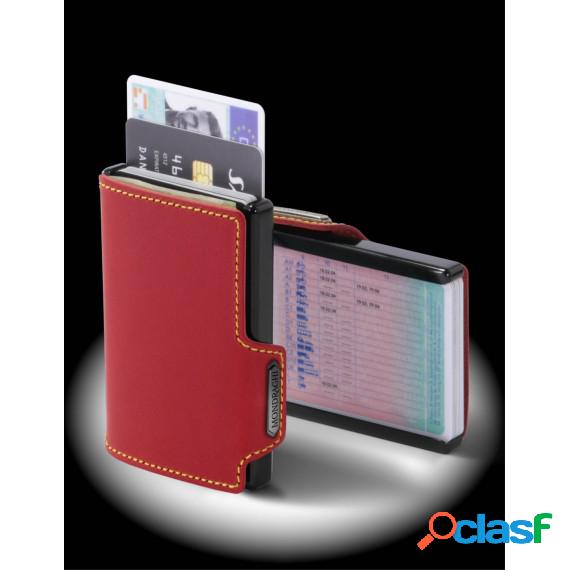 Porta Tessere Mondraghi Racing Red - Mini Wallet In Pelle