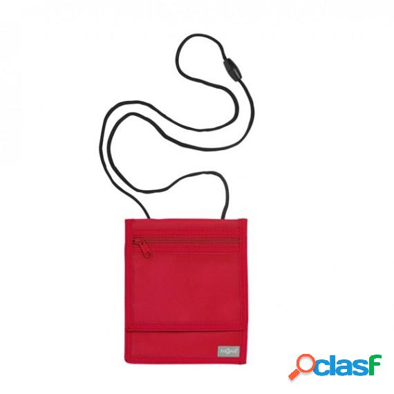 Portadocumenti da collo - XL - rosso - Durable
