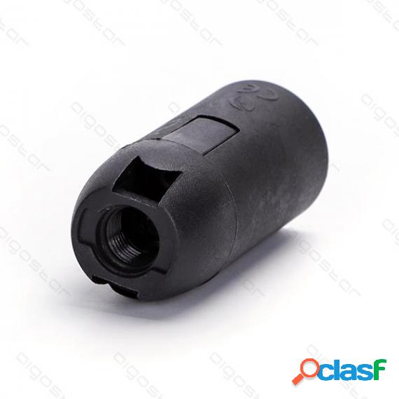 Portalampada In Plastica Attacco E14 Colore Nero - 2A 250V