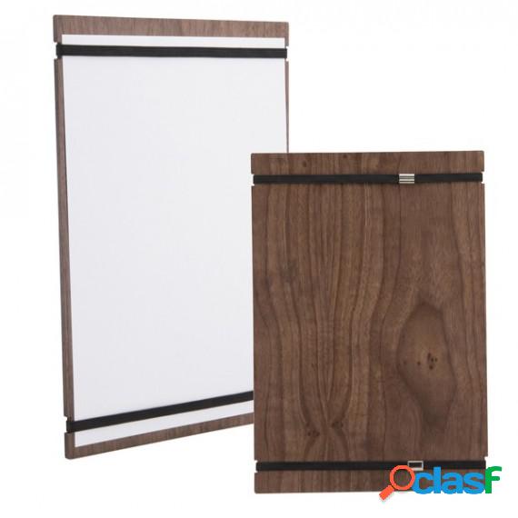PortamenU Tablet con elastici - legno di noce - 32x22 cm -