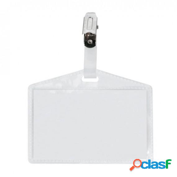 Portanome Pass 3P - 9,5 x 6 cm - metallo - senza cordoncino