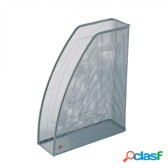 Portariviste Mesh - rete metallica - 26x8x33,5 cm - argento