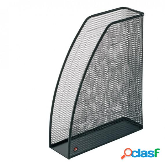 Portariviste Mesh - rete metallica - 26x8x33,5 cm - nero -