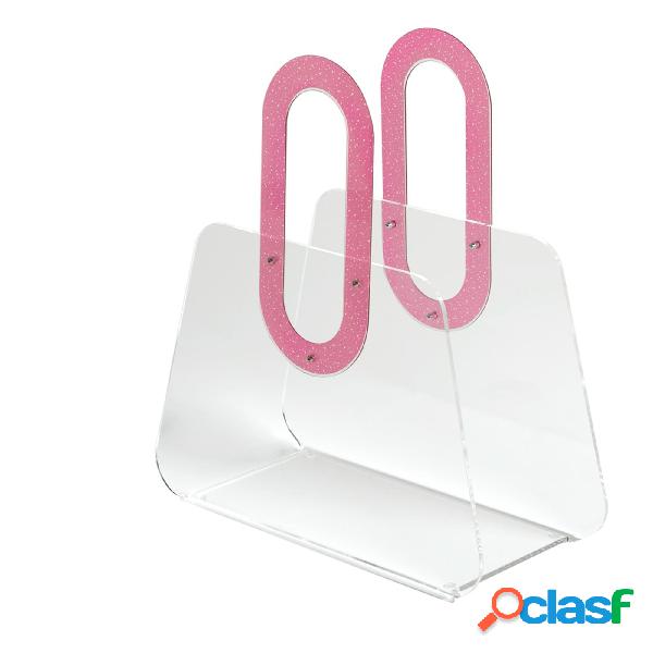 Portariviste in metacrilato trasparente BAG 33x15xh37 cm