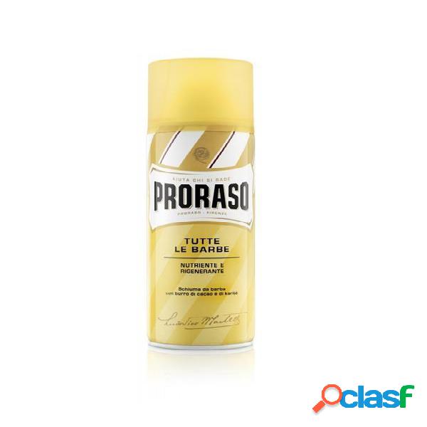 Proraso schiuma da barba nutriente e rigenerante pelli
