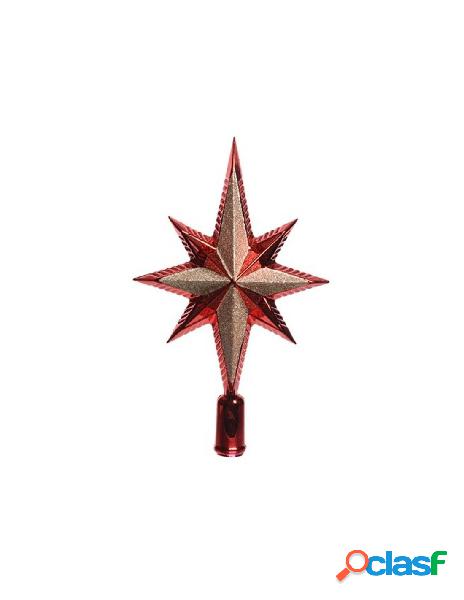 Puntale stella colore rosso