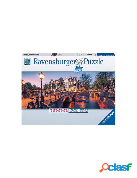 Puzzle 1000 pz - panorama una sera ad amsterdam