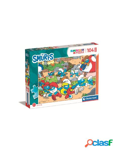 Puzzle 104 maxi smurfs