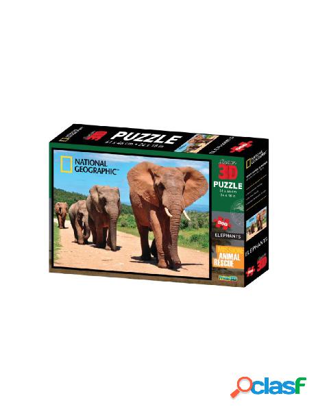 Puzzle 3d discovery african elephants