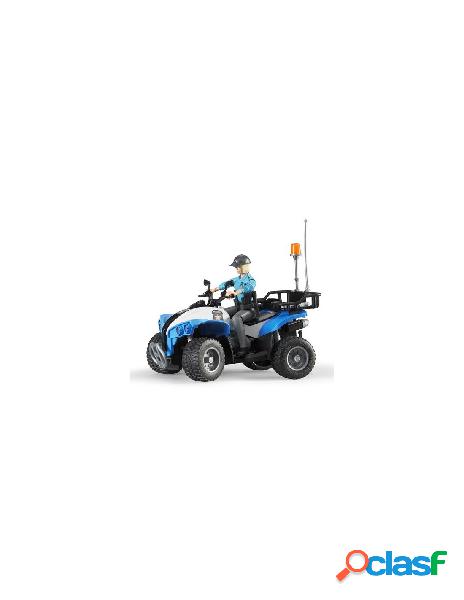 Quad polizia con poliziotta e accessori