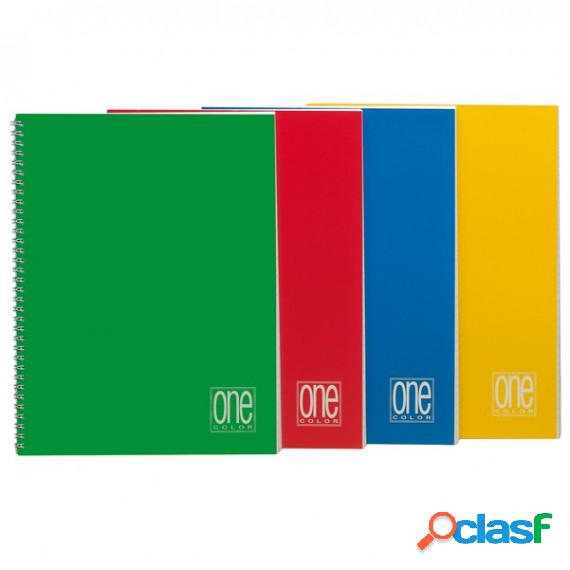Quaderno One Color - A5 - s/fori - quadretto 4 mm - 60 fogli
