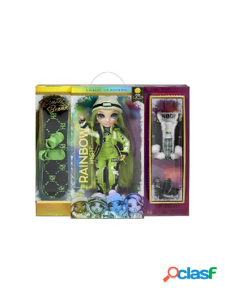 Rainbow high winter break fashion doll jade hunter (green)