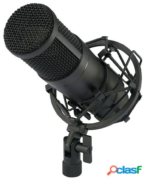 Renkforce CU-4 Microfono USB da studio Cablato incl. cavo,