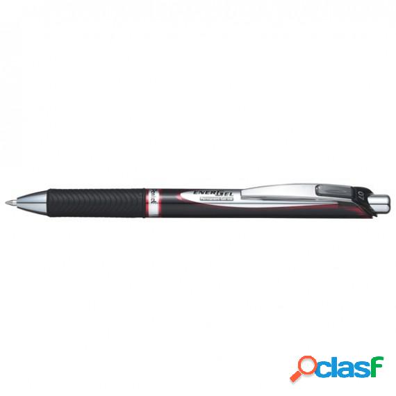Roller a scatto Energel XM Permanent - punta 0,7mm - rosso -