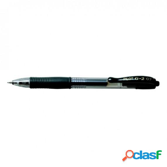 Roller gel a scatto G-2 - punta 0,7mm - nero - Pilot