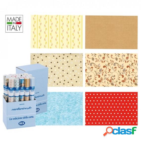 Rotoli Cartarivesto Rex Taco - lavabile - 49x300 cm - colori