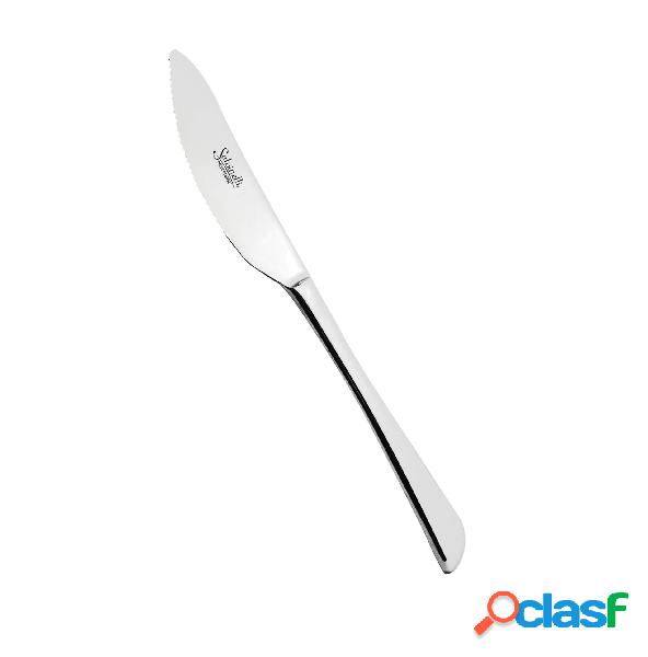 Salvinelli Perpizza Coltello Tavola Set 12 Pezzi In Acciaio