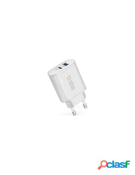 Sbs - caricabatterie usb sbs tetrpd18w wall charger 20w