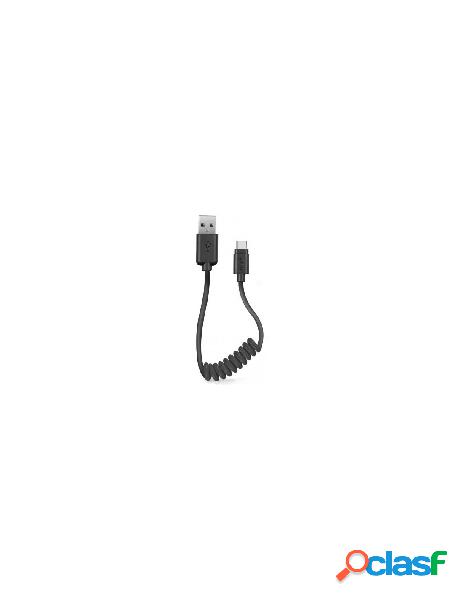 Sbs - cavo usb c sbs tecabletypcsk spiralato black